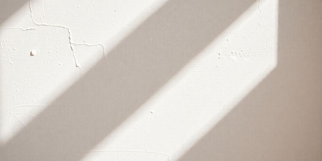 Lime wash painted wall corner